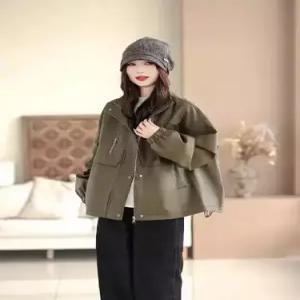 캐주얼 빈티지 여친 코트 아이템 가죽 자켓 트렌디 재킷 차이나 HT1