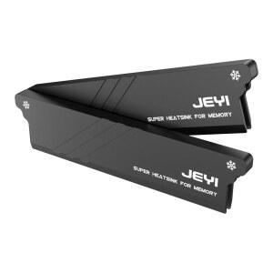 JEYI RAM 방열판 쿨러 패드 포함 DDR3 DDR5용 블랙 DDR4 2팩