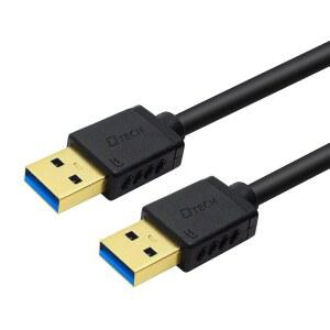 DTECH 짧은 USB 타입 TO 케이블 호환 24 8인치 데이터 냉각 스피커 컴퓨터 드라이브와 하드 허브 9CM 패드 블랙 코드 고속 스캐너 외장 프린터 노트북