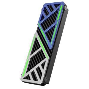 WAVLINK NVME 방열판 880X PC PS5 실리콘 지원하는 높이 방열판 ATX용 쿨러 알루미늄 합금 고성능 MATX 이중 2280 가능 SSD 패드가 조절 MINI 3MM 있는 SSD를 SATA