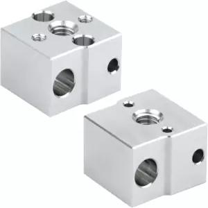 폴리시 3D 2팩 알루미늄 블록 핫엔드 히터블록 크리얼리티 엔더 3 V3 SE 5 S1 7 프린터 교체 액세서리 히팅