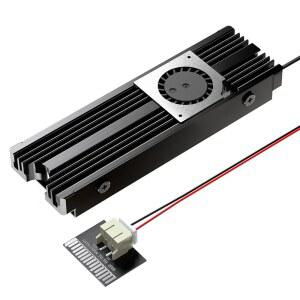 WAVLINK 히트싱크 880F SATA 15핀 인터페이스 성능 향상 지원 패드로 SSD PCIE MINI ITX 알루미늄 NVME 써멀 PC용 2280 케이스 회전 ATX