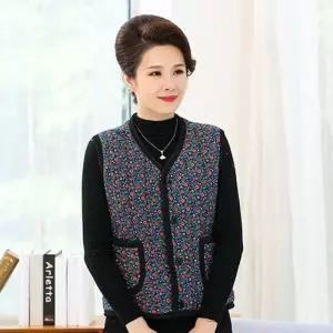 [라일리여성의류] Rly 아우터조끼 조끼 김장옷 할머니 니트조끼