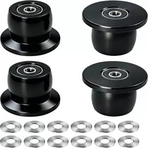 Vsttar Qty.4 기계식 휠/롤러 토탈 짐 교체와 호환되며 모델 XL XLS 직경 1/4인치의 베어링 관통 구멍에