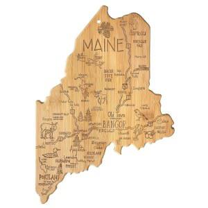 TOTALLY BAMBOO DESTINATION MAINE 모양 서빙 포함 도마 타이 걸이용 디스플레이용