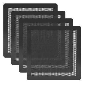 HFEIX 120MM PC 먼지 필터 마그네틱 쉬운 메시 초미세 블랙 8MM 세척 통풍용 4팩 커버 그릴 설치 프레임 쿨러 방진 컴퓨터 케이스 PVC