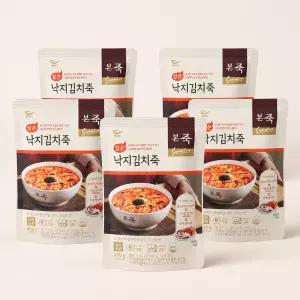 본죽 얼큰 낙지 김치죽 200g x5