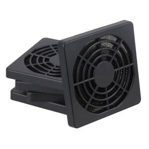 BQLZR 60MM 블랙 플라스틱 케이스 필터 커버 컴퓨터 PC 그릴 5개 가드 또는