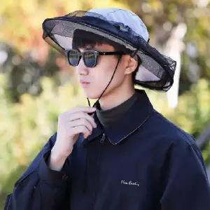 해충 차단 안면 보호망 방충 모자 양봉 채밀 작업용 망사