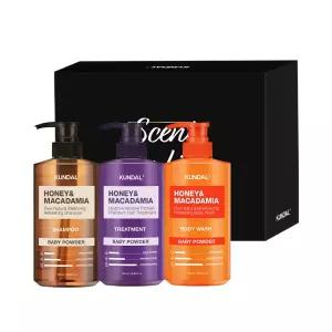쿤달 선물세트 3종 (샴푸, 트리트먼트, 바디워시) 500ml