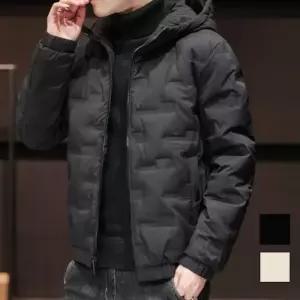 [룽스_62]베이직디자인 숏 후드 패딩 남자경량패딩 점퍼
