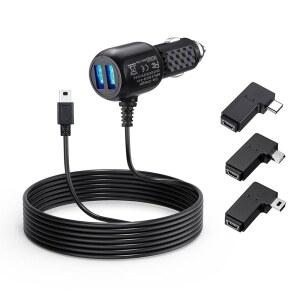 ROVE R2 4K용 미니 USB 대시 어댑터 대시보드 V1P 자동차 케이블 포함 카메라용 V1 V3 코드 REXING V5 PRO 충전기 전원