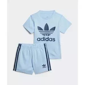 ADIDAS KIDS 쇼츠 티 세트 인펀트 - 스카이블루 / JC6578