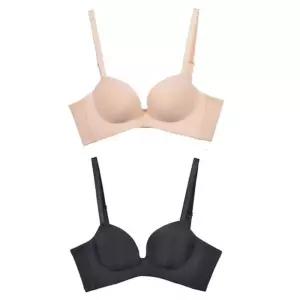 [룽스_62]볼륨업 노와이어 누디 몰드B컵 여성브라 뽕브라