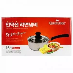 ( )인덕션 편수 라면 스텐 1인용 캠핑 냄비 16cm