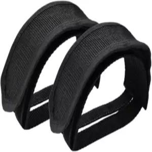 2Pcs 자전거 페달 스트랩 블랙 빔 풋 헤비 듀티 나일론 발판 스트립 고정 기어 로드 BMX MTB 운동용