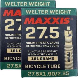 Maxxis 27.5인치 x 1.90-2.35인치 웰터 웨이트 자전거 내부 튜브 프레스타 또는 슈레이더 밸브 펑크 방지