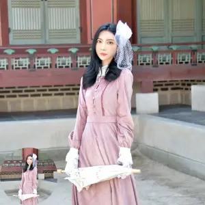 레트로의상 핑크 블러셔 경성의복 개화기 의상