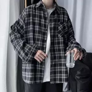 [룽스_62]캐주얼셔츠 청난방 빅사이즈 데님아우터