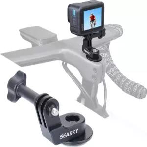 SEASKY H2-A 알루미늄 합금 자전거 헤드셋 핸들바 장착 중앙 마운트 고프로 히어로 13 12 11 10 9 DJI 액션