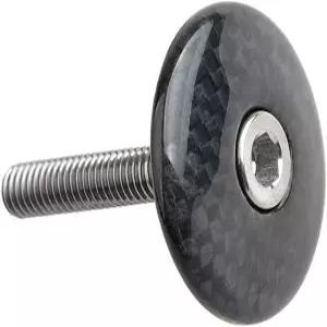 와니파 1 1/8 3K 탄소 섬유 사이클링 헤드셋 스템 탑 캡 M6x35mm 티타늄 볼트 포함