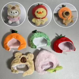 과일 캐릭터 인형모자 카피바라 인형소품 꾸미기 복숭아 오렌지 모자 미니어처 토마토 꾸미기 복숭아