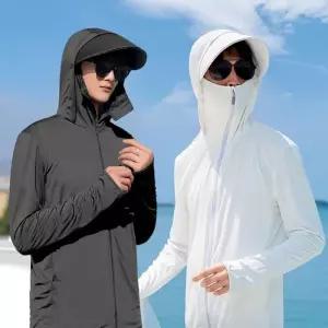 [룽스_62]빛 차단 쿨 남자후리스 매쉬 냉감 아이스 점퍼