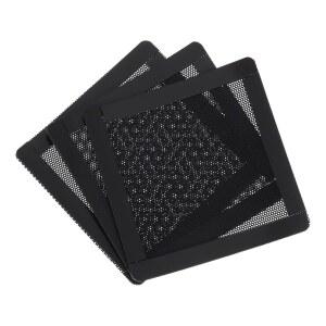 MECCANIXITY 3피스 PC 먼지 필터 100X100MM 섀시 메시 그릴 프레임 스피커용 쿨러 케이스 컴퓨터 블랙 마그네틱 PVC 방진 커버