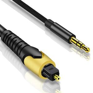 192KHZ DAC 광학 5MM 컨버터 오디오 아날로그 피티컬에서 HDTV 박스용 케이블 UX로만 3피트 어댑터 9M 단방향 AUX 셋톱 DVD 컨버터 디지털