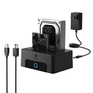 ICY BOX 하드 드라이브 도킹 스테이션 HDD 지원 기능 최대 60TB 복제기 베이 도크 복제 듀얼 USB TO 30TB 오프라인 5인치 플러그 SATA UASP 플레이 5인치 외장 SSD용
