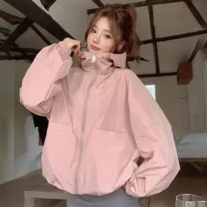 [룽스_62]매쉬 안감 러블리 아노락 루즈핏 바람막이 점퍼