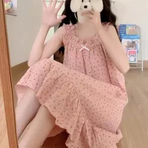 [하프클럽/]여성 귀여운 러블리 체리 나시 원피스 수면 잠옷 파자마