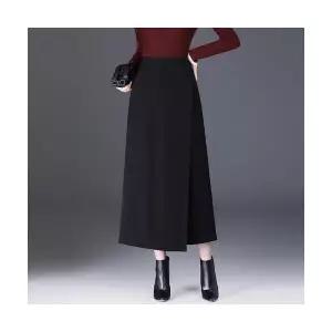 마이진 여성 롱 스커트 하객 언밸런스 오피스룩 A라인 가을 슬림핏 ADOR3