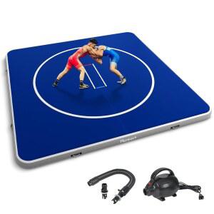 FBSPORT 풍선 레슬링 매트 13피트 10피트 BJJ 유도 주짓수 실내 그래플링 5피트 PVC 매트 훈련 복싱 야외 MMA 체조 무술 접이식