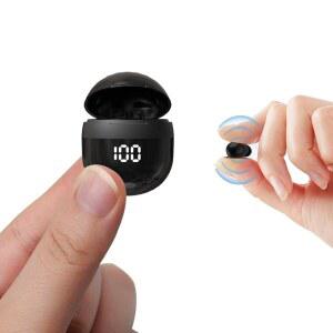EAR BUDS 보이지 않는 소형 미니 편안하고 숨겨진 로우 작업용 마이크로 버드 이어 작은 작고 외이도 무선 헤드폰 수면 프로파일 띄지 눈에 이어버드 블루투스