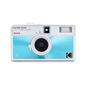 KODAK EKTAR H35N 하프 프레임 필름 없음 35MM 필름 배터리 글레이즈 전구 코팅 내장 필터 스타 가능 개선 카메라 기능 미포함 렌즈 초점 블루 AAA 재사용