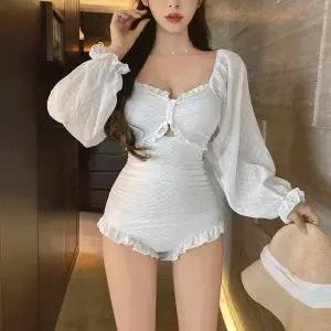 [하프클럽/]프릴 원피스 수영복 모노키니 여성