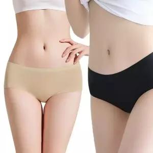[룽스_62]팬티 네모 사각 여성헴팬티 무봉제 드로즈 2컬러