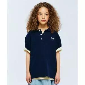 리 LEE KIDS 피케 카라 반팔 티셔츠 네이비 LK2602ST03NA 178655