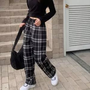 [하프클럽/]양털 수면바지 체크 잠옷 팬츠 홈웨어 겨울