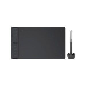HUION INSPIROY 미디엄 드로잉 태블릿 스크롤 디지털 9X5인치 스타일러스 태블릿용 맞춤형 60 디자인 아트 프리 틸트 지원 배터리 그래픽 스케치 블랙 8개의
