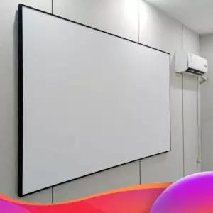 빔스크린 벽걸이 홈시어터 유리 학원 금속 액자 사무실