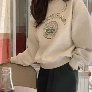 [룽스_62]그린레터링 루즈핏맨투맨 맨투맨