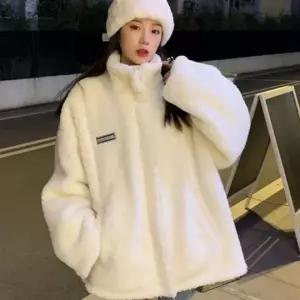[하프클럽/]여성 후리스 집업 원활한 점퍼 자켓