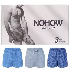 [룽스_62]노하우박서유색E3매 트라이 트렁크팬티 면100