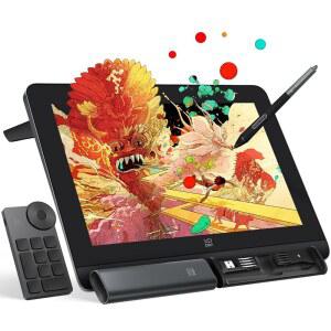 XPPEN ARTIST PRO 14 GEN2 드로잉 X3 틸트 아트 방지 스크린 스탠드 배터리 123 프리 압력 14인치 스크린 그래픽 키다이얼 눈부심 16384 라미네이트 스타일러스 레벨 태블릿 미니 포함 SRGB