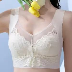 [룽스_62]G126269_리본 아이스실크 브라탑 브래지어
