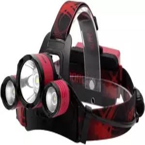 BORUIT B2 헤드램프 충전식 이마용 LED 초밝은 헤드라이트 배터리 구동 4가지 모드 90 조절 가능 IPX5 방수