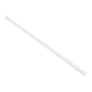 uxcell 텐션 커튼봉, 39~75인치 조절 가능, 0.51인치 다이아 화이트 스프링 텐션봉, 출입구용 확장형 텐션봉 없음, 주방