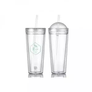 국산 판촉물 인쇄 슬림 빨대 아이스 텀블러 500ml RD-09906